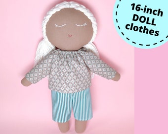 Doll Clothes Pattern Sewing 16 Inch Doll Clothing Template Pdf 41cm Fabric Doll Outfits