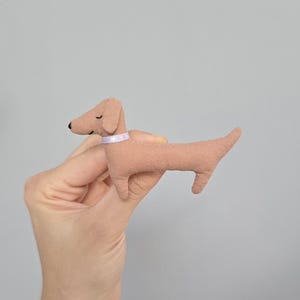 Dackel Nähen Muster PDF, Dackel Plüsch Pin Muster, süße Hunde Brosche DIY, Anfänger Nähprojekt