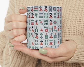 Tazza Mahjong Amanti Mahjong tazza Regalo Mah jongg Tazza, regalo per nonno Nonna Giocatore Mahjong Regali di compleanno MahJongg Accessori Mah jong