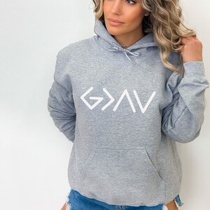 God is Greater than The Highs and Lows Hoodie, Religious Shirt, Christian Sweatshirt, God Shirt, Church Gift, Christmas, Faith Tee, Unisex