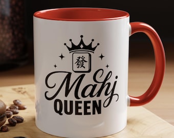 Mahj Queen Mug, Mahjong Mug Mah jong lovers mugs, Mahjong gift, mahjong gift for Grandmother  Grandma  player Mah-Jongg Birthday Gifts Party