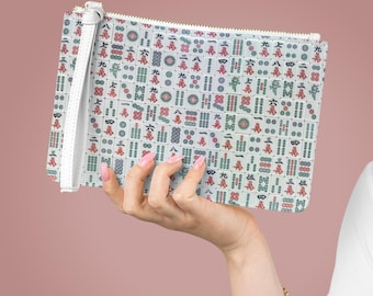 Mahjong Card Holder, Mah Jongg Gift, Hostess Gifts, Mahjongg lover, Carrying Pouch, Accessories Case, Card Sleeve mah jong gifts