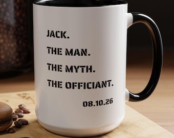 The Officiant Mug, Custom Officiant Gift, Wedding Thank You, Personalized Gifts for Marriage Officiant, Be My Officiant