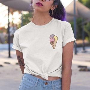 Ice Cream Shirt, Summer T Shirt, Vacation Shirts, Ice Cream Lover Shirt, Foodie tShirt, Dessert Shirt, Ice Cream Shirt Women, Adult Icecream