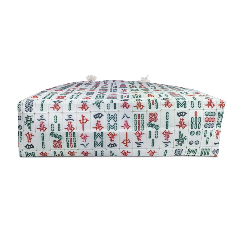 Mahjong Tote Bag, Mah jongg Gift, Gifts for Mahj Lover, Game night Tote Bag, Travel Mahjong Storage, Mah jong Game Bag, Mahjong Accessories image 4