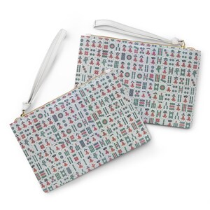 Mahjong Card Holder, Mah Jongg Gift, Hostess Gifts, Mahjongg lover, Carrying Pouch, Accessories Case, Card Sleeve mah jong gifts image 4