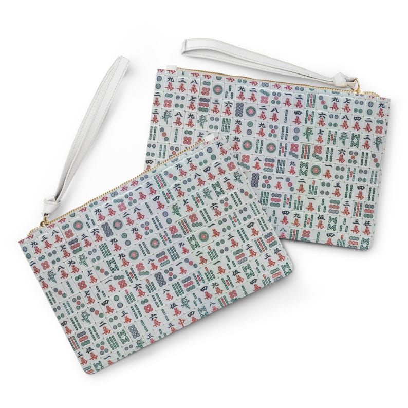 Mahjong Card Holder, Mah Jongg Gift, Hostess Gifts, Mahjongg lover, Carrying Pouch, Accessories Case, Card Sleeve mah jong gifts image 4