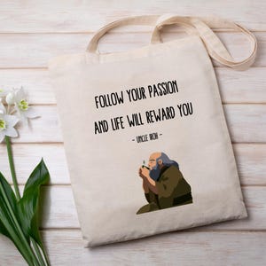 Uncle Iroh Tote Bag Vintage Anime Gift Cute Anime Tote Bag Kawaii Gifts Birthday Gift For Her Anime Accessory Gift