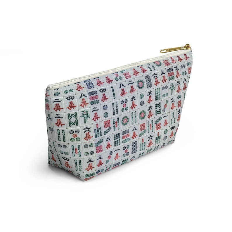 Mahjong Tile Bag Mahjongg Pouch Gifts for Mom Women Mahj Gift Chinese Board Game Mah jongg Tiles Birthday Mahjong lover Mah jong accessories image 3