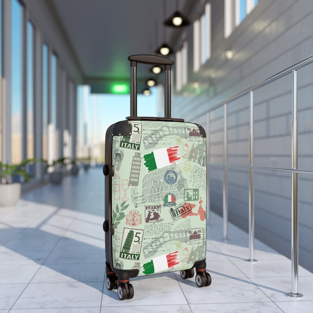 Italy Rome Suitcase, Carry on Luggage With Wheels, Cabin Bag, Custom