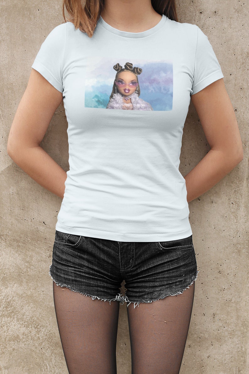 women's blue line shirt