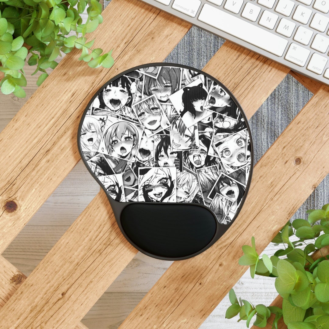 Anime Mouse Pad With Wrist Rest, Cute Mousepad, Anime Gifts, Office