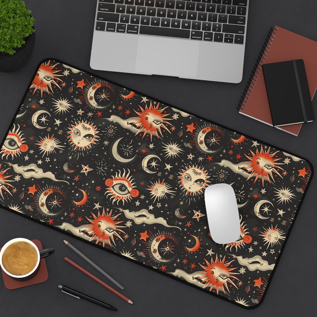 Celestial Desk Mat, Cute Aesthetic Extra Large Mousepad Home Office ...