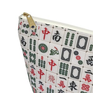 Mahjong Tile Bag Mahjongg Pouch Gifts for Mom Women Mahj Gift Chinese Board Game Mah jongg Tiles Birthday Mahjong lover Mah jong accessories image 7