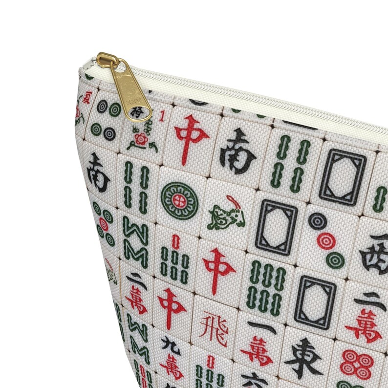 Mahjong Tile Bag Mahjongg Pouch Gifts for Mom Women Mahj Gift Chinese Board Game Mah jongg Tiles Birthday Mahjong lover Mah jong accessories image 7
