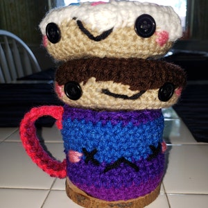 Crochet Coffee Mug & Doughnuts