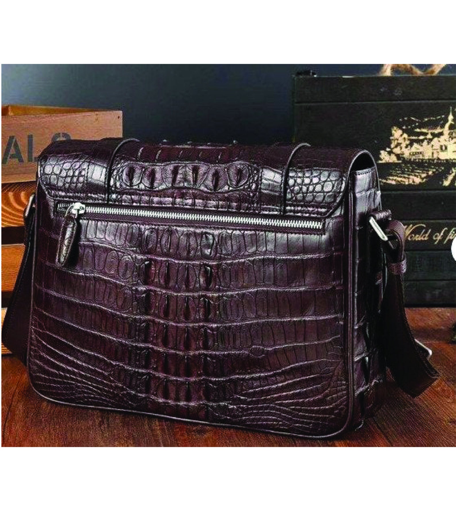 Alligator Briefcases bag for menTop handle bagCrocodile Etsy