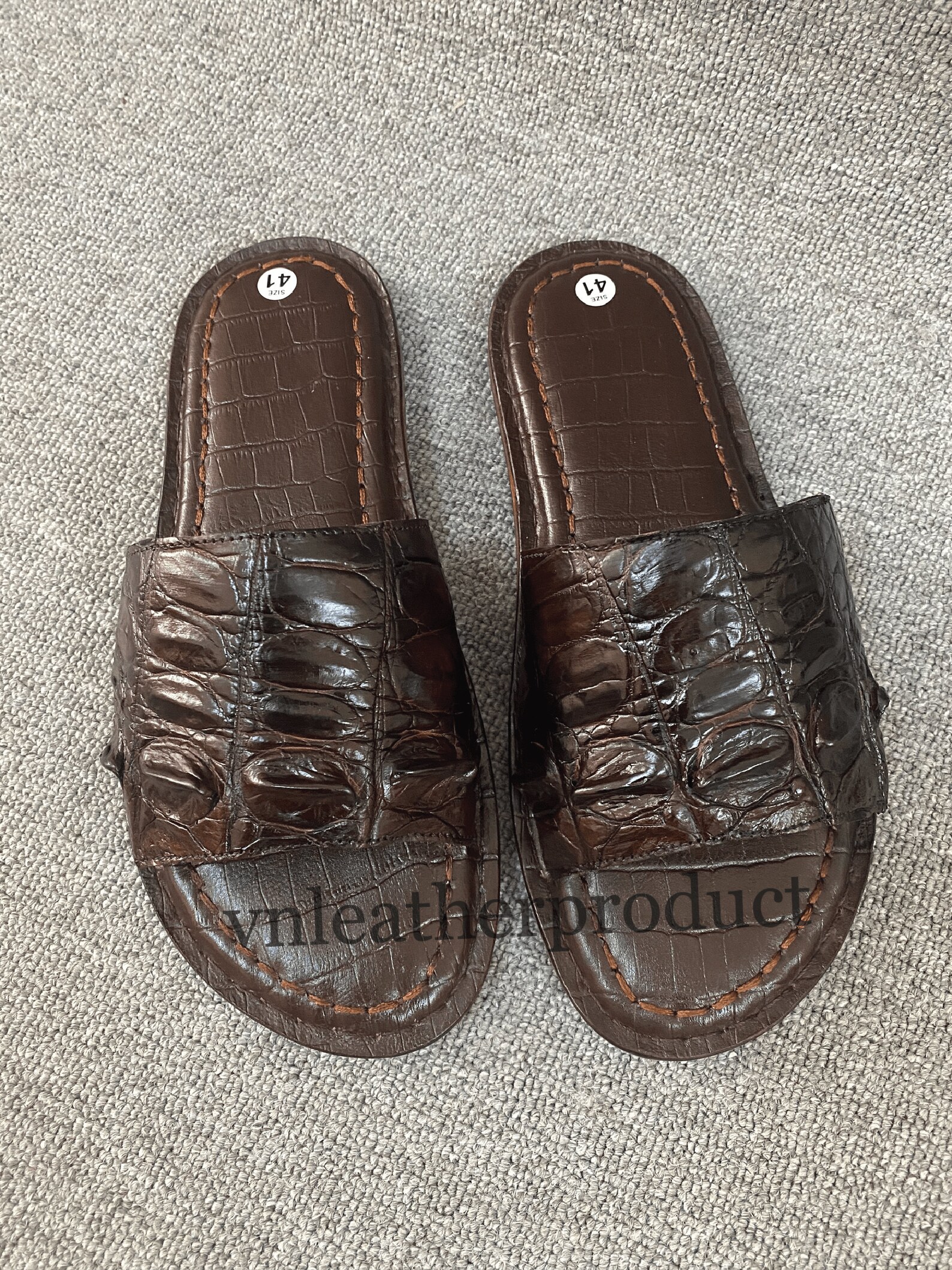Genuine Alligator BELLY slippers leather/skin | Etsy