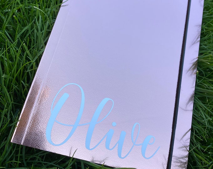 Personalised Notebook Name on Notepad Notebook Etsy UK