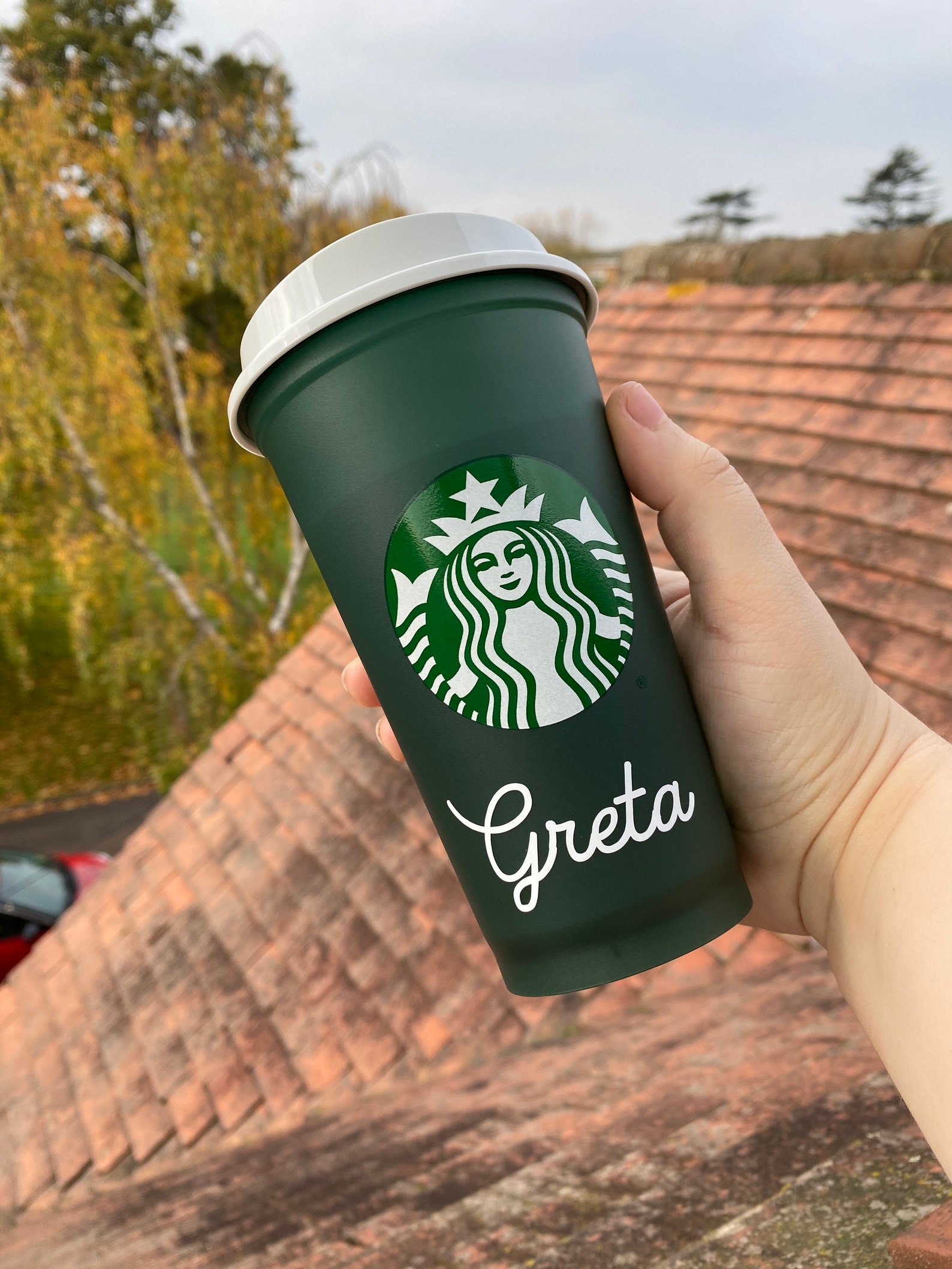 Starbucks Cup UK / Personalised Reusable Cup / Small Name Only Etsy
