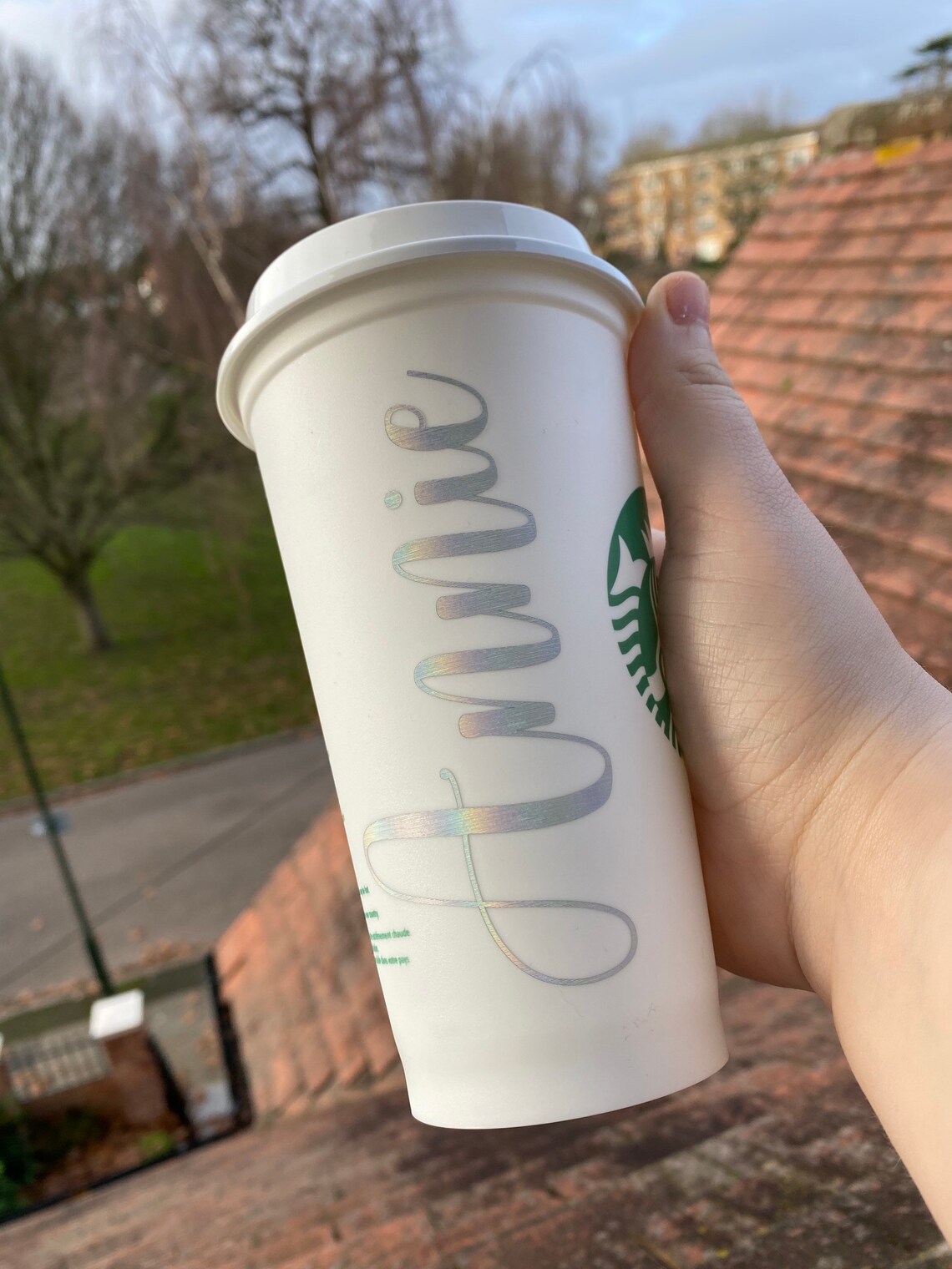 Starbucks Cup UK / Personalised Reusable Cup / Big Name Only Etsy