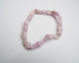 Crystal Bracelet - Kunzite Crystal Bracelet - Gemstone Stretch Bracelet - Crystal Gifts - Gift for Her