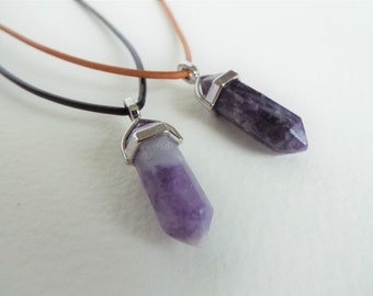 Charoite Crystal necklace - Extendable Cord