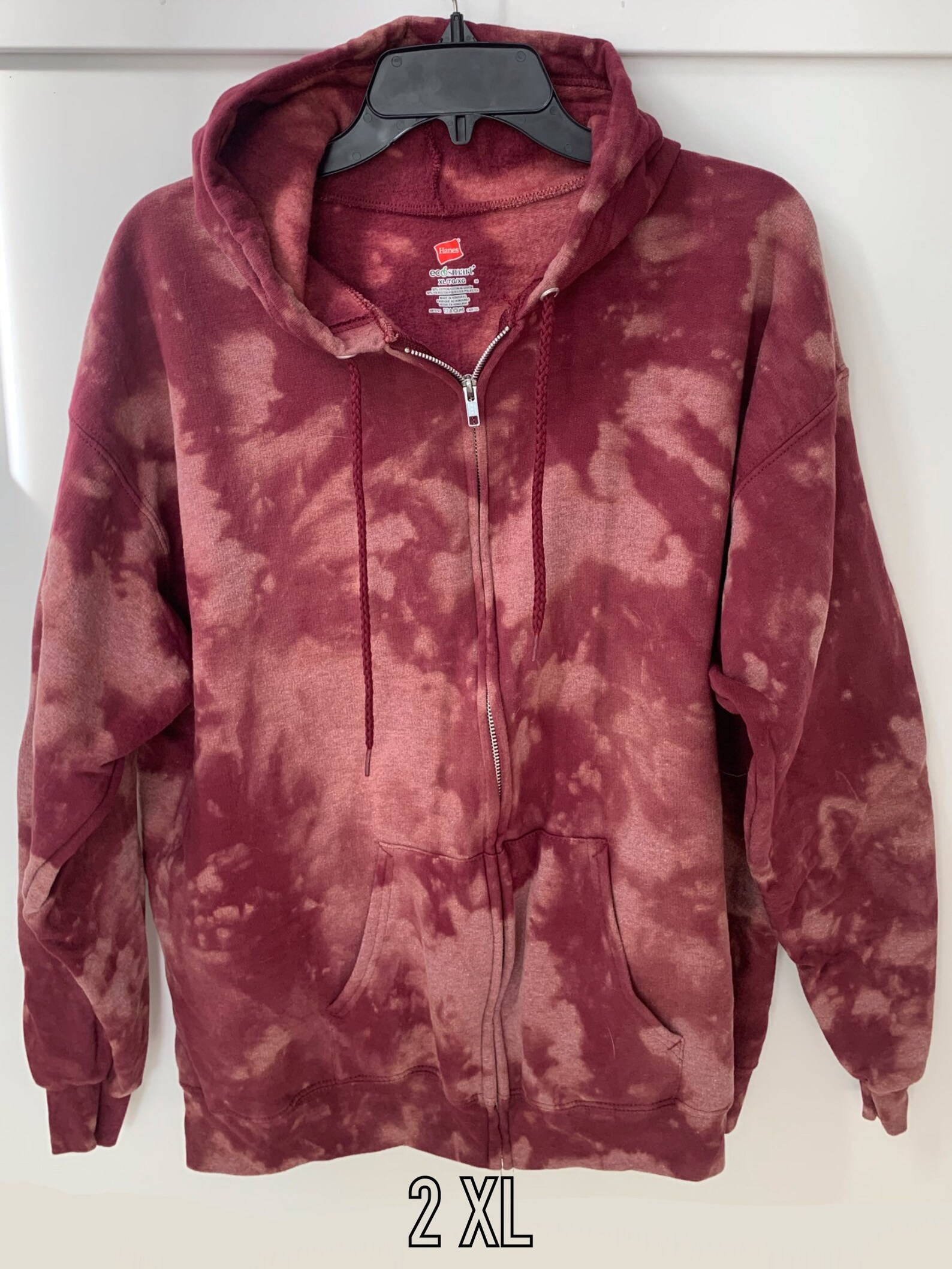 tie dye quarter zip sweatshirt