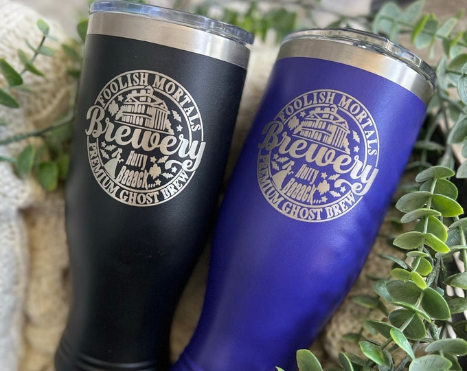 Haunted Mansion Tumbler Water Bottle Beer Pilsner