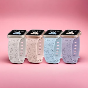 Disney Inspired Engraved Apple Watch Band
