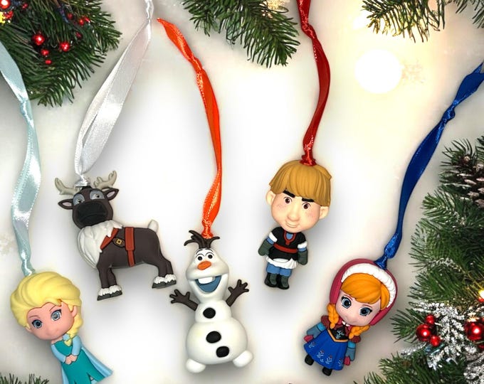 Disney Frozen Christmas Ornament Set of 5