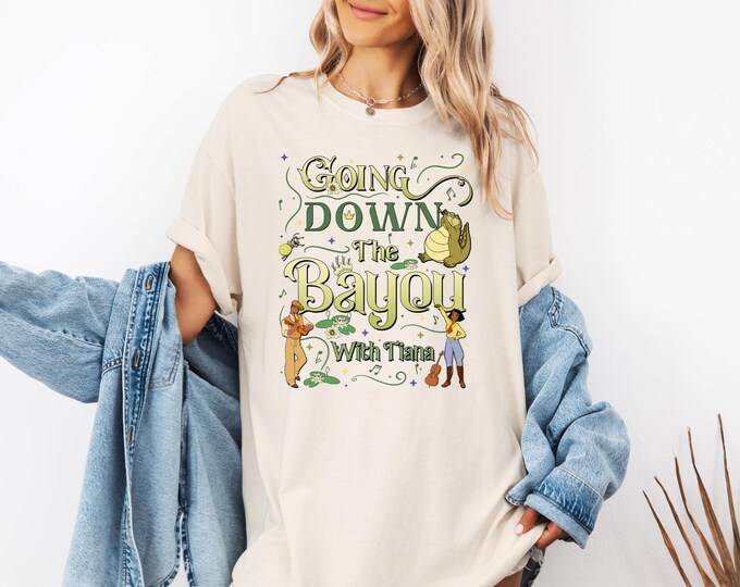 Disney Tiana Princess and Frog T-Shirt Comfort Colors