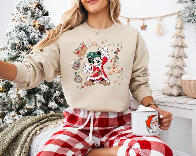 Disney Mickey Christmas Sorcerer Sweatshirt T-Shirt