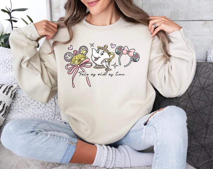Disney Beauty Beast Sweatshirt Belle Shirt