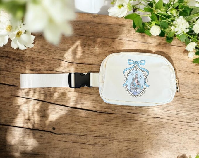 Disney Castle Belt Bag Cinderella Fanny Pack Lulu Style Bag