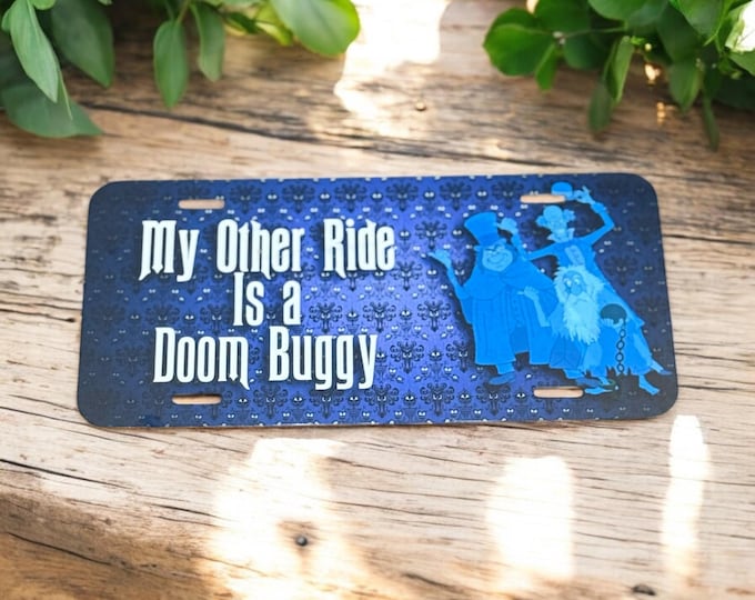 Disney Haunted Mansion License Plate Doom Buggy Cover