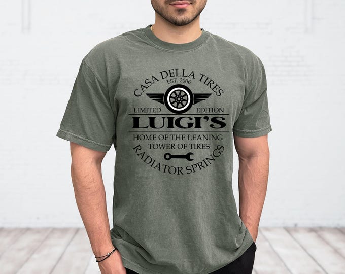 Disney Cars Luigi's Tire Shop Men's T-Shirt Comfort Color