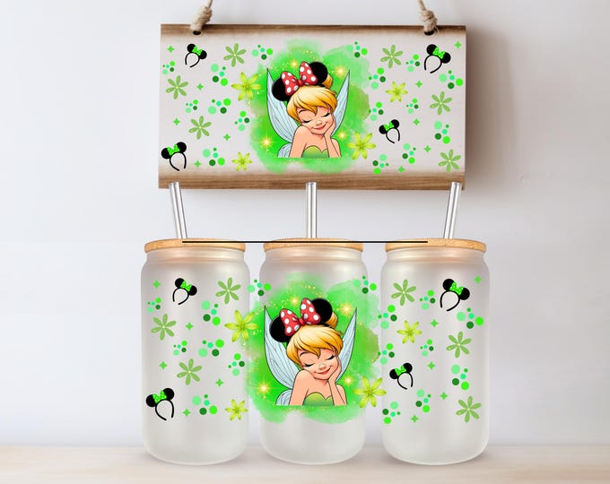 Fairy Princess UV DTF Cup Wrap Same Day Print Tumbler Wrap