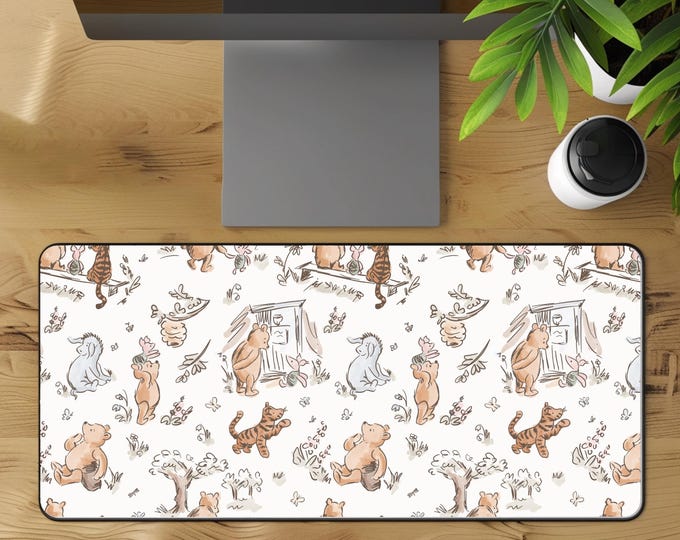 Disney Pooh Desk Mat Mousepad Office Decor