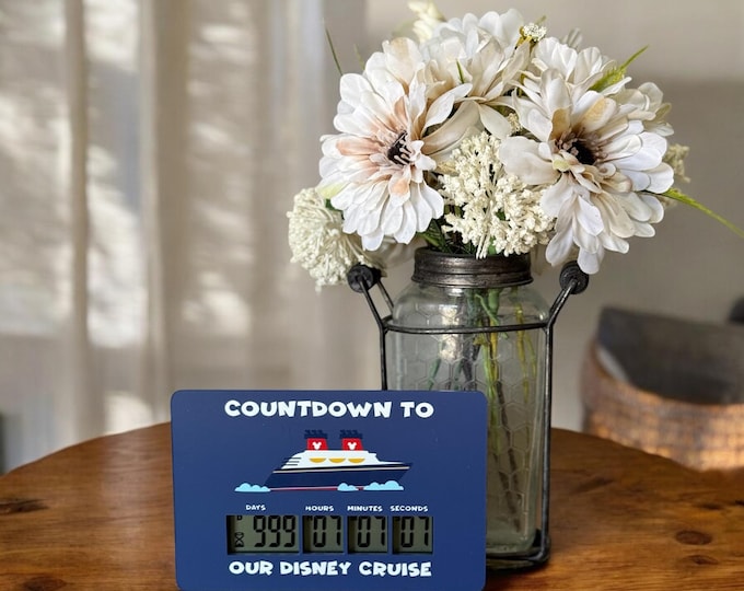 Disney Cruise Countdown Digital Timer Mickey Minnie Vacation