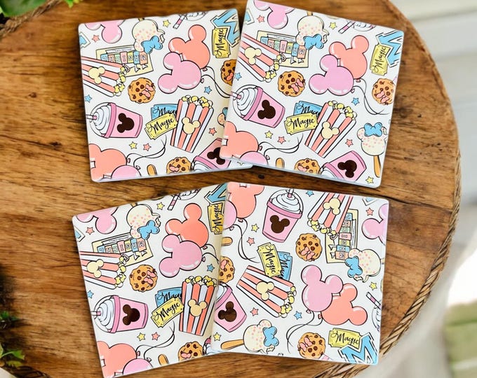 Disney Mickey Snack Coasters Set of 4