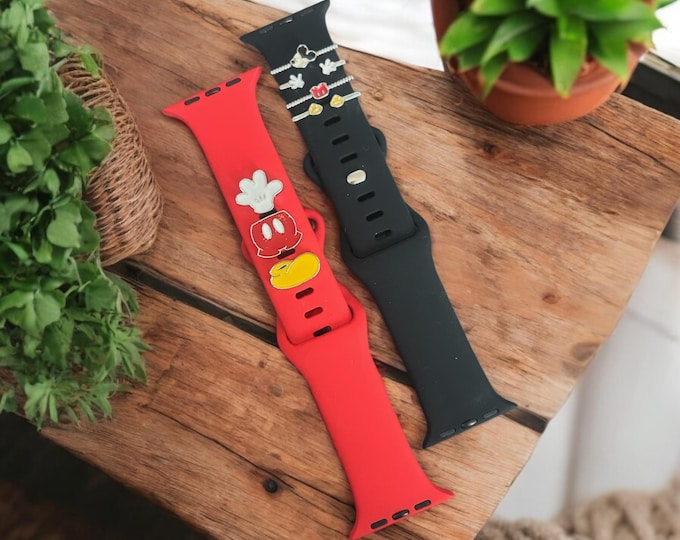 Disney Mickey Mouse Apple Watch Band With Charms