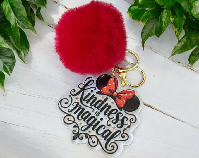Disney Mickey Minnie Kindness Keychain Bag Tag