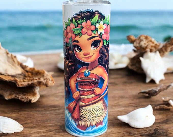 Disney Moana Inspired Tumbler 20 OZ Stainless Steel