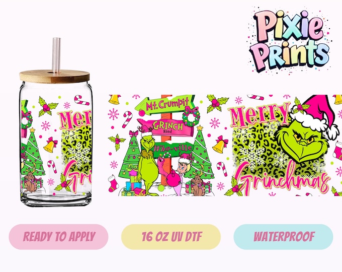 Mean One UV DTF Tumbler Wrap Same Day Cup Sticker
