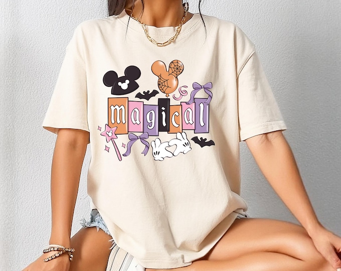 Disney Mickey Magical Halloween Comfort Color T-Shirt
