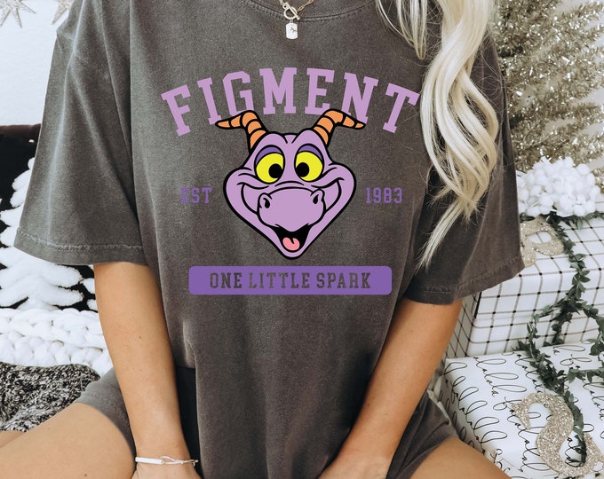 Figment Comfort Color Oversized Graphic Tee Shirt