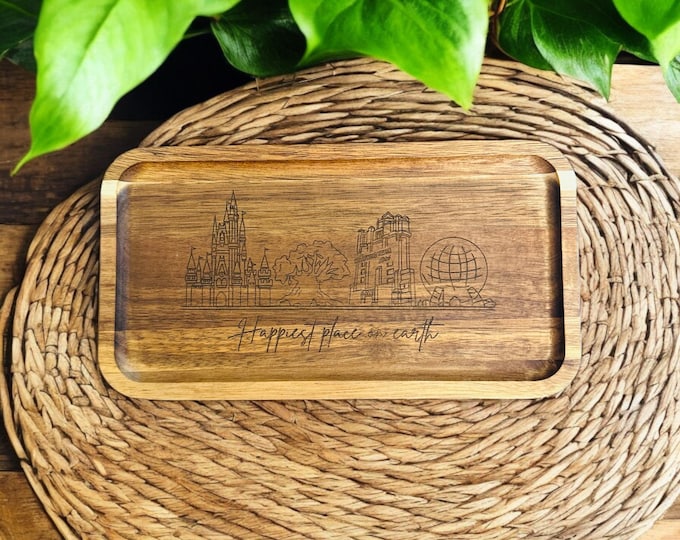 Disney Four Parks Valet Tray Dough Bowl Home Decor
