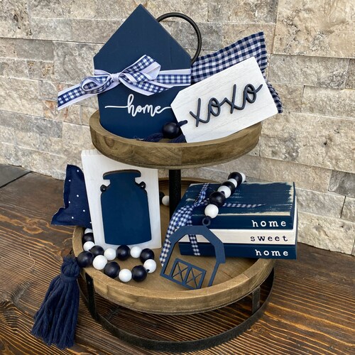 Winter Tiered Tray Decor Tiered Tray Decor Bundle Tier Etsy