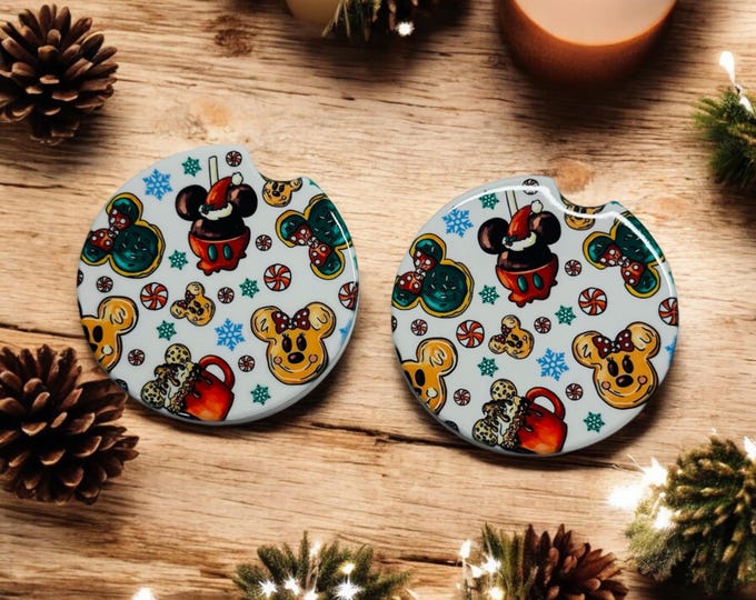 Disney Christmas Snacks Car Coaster Set